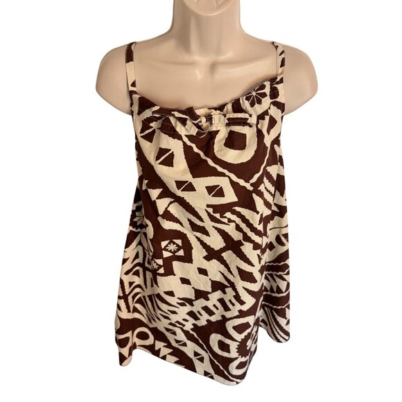 BDG Urban Outfitters Size Large Dress NWT $49 Brown White Pockets - Picture 10 of 13